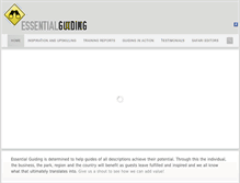 Tablet Screenshot of essentialguiding.com